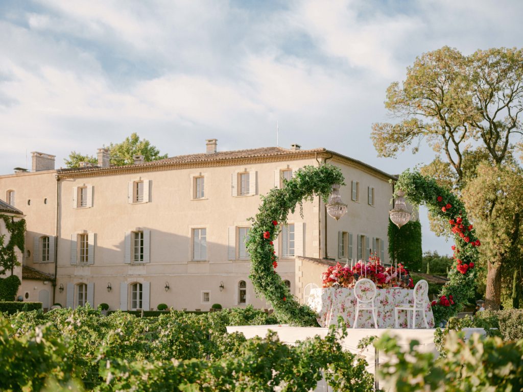 private wedding dinner chateau estoublon Provence photographer