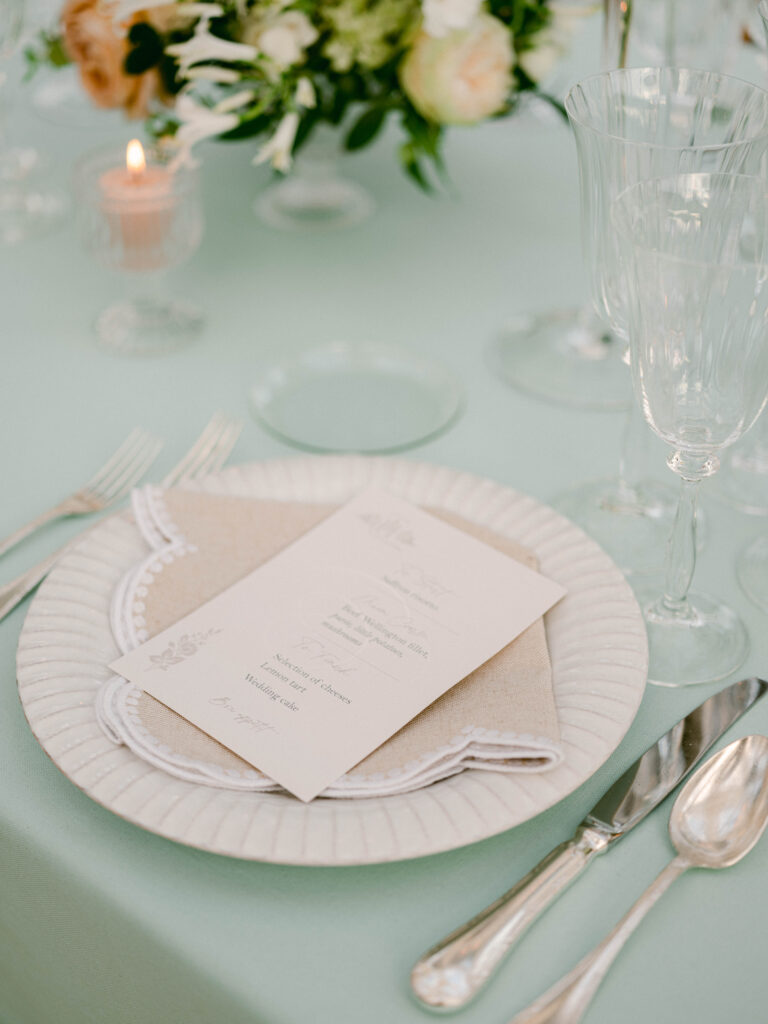 wedding menus stationery photographer French Riviera 